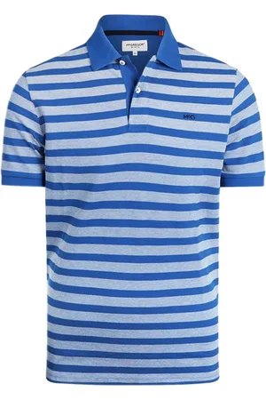 McGregor Oxford Piquee Stripe Polo Kobalt