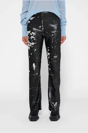 10 days Pants Sequins Black