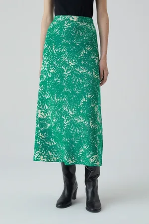 Closed Knitted Skirt Skirts Green Patina