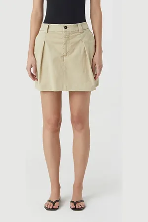 Closed Mini Skirt Skirts Desert Beige