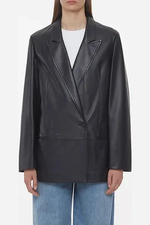 Closed Kaycee Leather Jacket Black