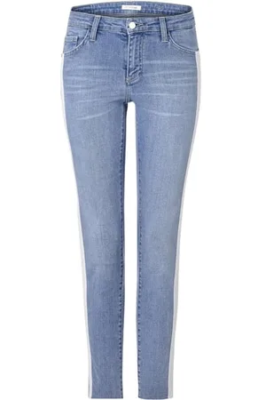 Rich & Royal Midi - White Stripe- Jean Denim Blue