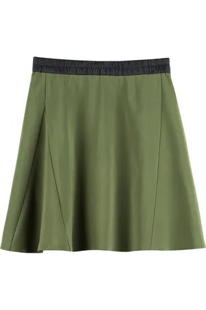 Vanilia Skirt Fluid Scuba Olivine/ecru