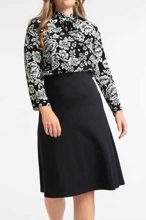 Vanilia Top Long Sleeve Bow Black
