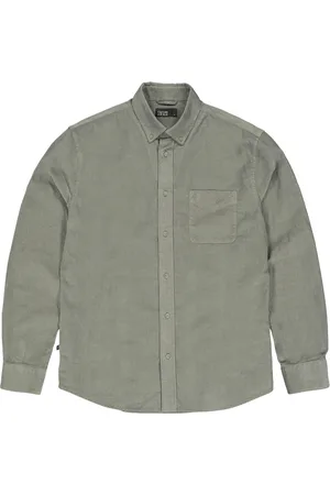 Butcher of Blue Robby Cord Shirt Granite Green