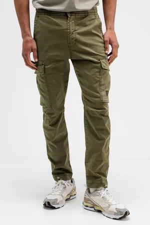 Butcher of Blue Tristan Slim Sateen Cargo Lago Green