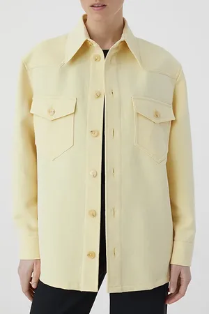 Closed Western Shirt Jackets & Coats Yellow Orchid
