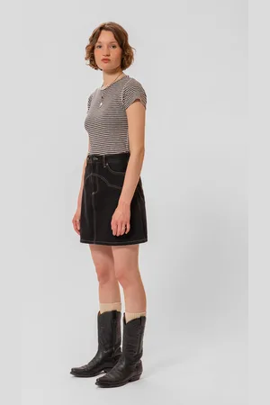 Nudie Jeans Nudie Jeans Molly Western Denim Skirt Black