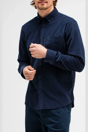 Butcher of Blue Robby Cord Shirt Alaska Blue