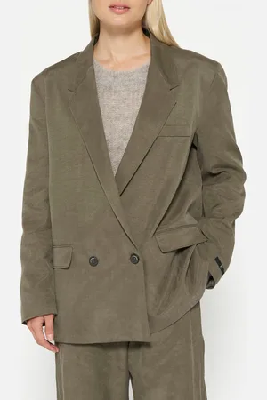 10 days Statement Shoulder Blazer Dark Moss