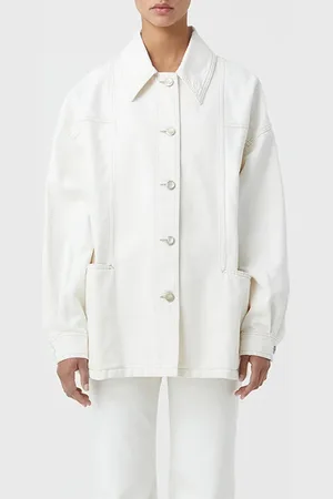 Closed Jacket With Seaming Details Jackets & Coats Creme