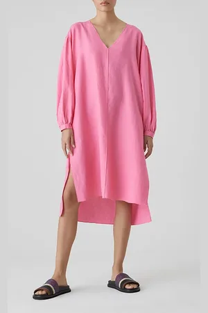 Closed Puff Sleeve Dress Dresses Pink Lilies