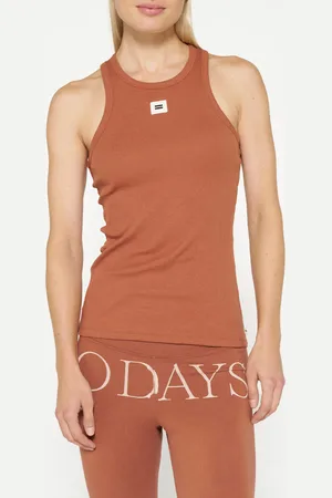 10 days Tank Top Rib Saddle Brown