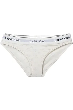 Calvin Klein Bikini Heart Monogram Bone White