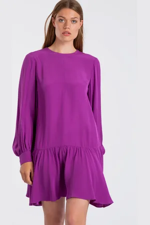 Vanilia Dress Short Ruffle Great Purple