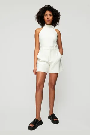 Vanilia Top Fitted Turtle Halter New White