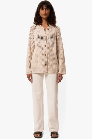 Nudie Jeans Nudie Jeans Carina Crochet Knit Cardigan Egg White