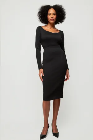 Vanilia Punto Fitted Skirt Black