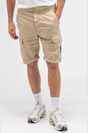 Butcher of Blue Tristan Slim Cargo Short Stone Beige
