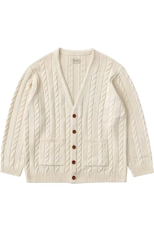 Nudie Jeans Nudie Jeans Cable Knit Cardigan Rebirth Offwhite
