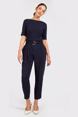 Vanilia Pants Slim Paper Crepe Jetset Blue