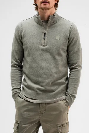 Butcher of Blue Clifden Halfzip Granite Green