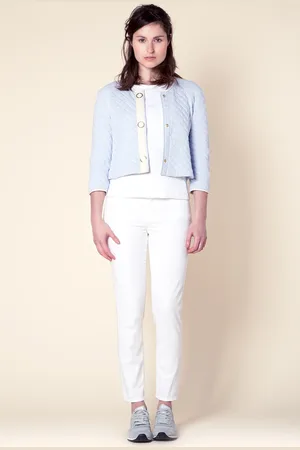 Vanilia Pants High Waisted Skinny L White