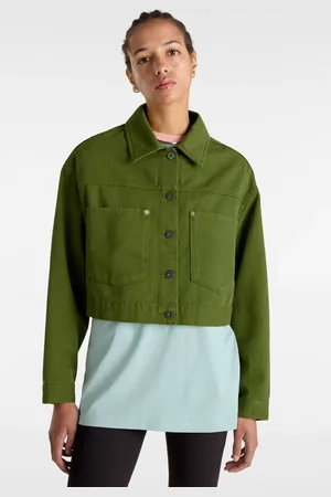 Vans Raynes Crop Trucker Jacket Pesto