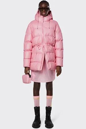 Rains Puffer W Jacket Pink Sky
