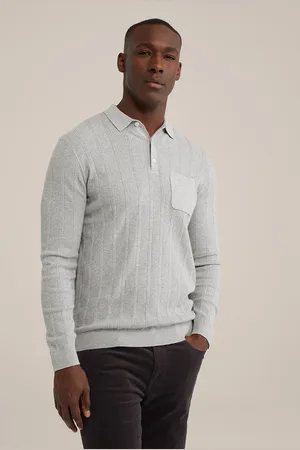 WE Fashion Polo Light Grey