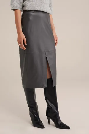 WE Fashion Skirt Pencil Dark Grey
