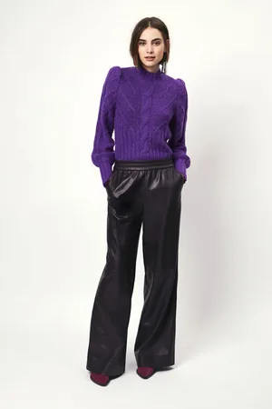 Dante 6 Azalee Turtle Neck Sweater Electric Purple