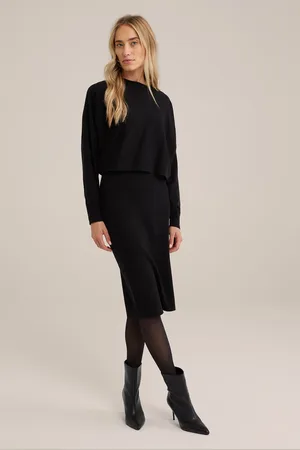 WE Fashion Dress Mid Length Black