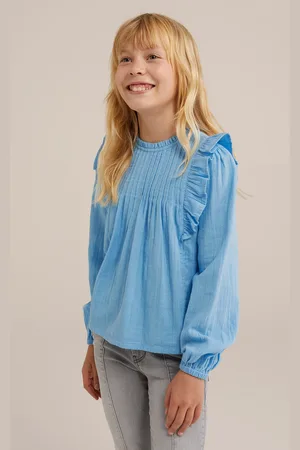WE Fashion Blouse Light Blue