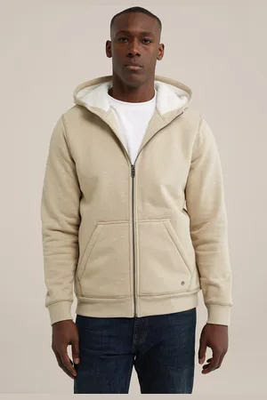 WE Fashion Cardigan With Zipper Beige
