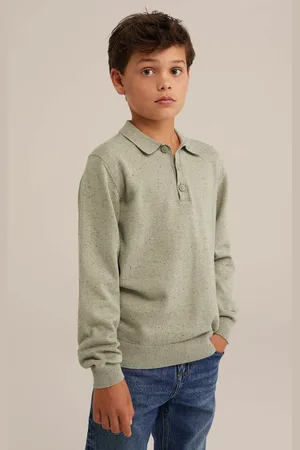 WE Fashion Knitted Pullover Light Green