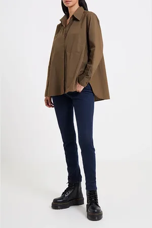 French Connection Cotton Organic Shirt Beech