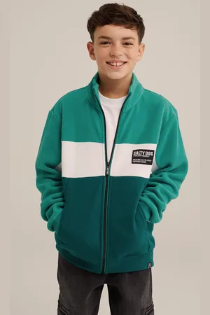 WE Fashion Sweater Green Blue
