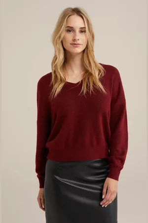WE Fashion Knitted Pullover Fire Red