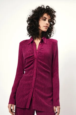 Dante 6 Candice PlissÉ Shirt Mulberry