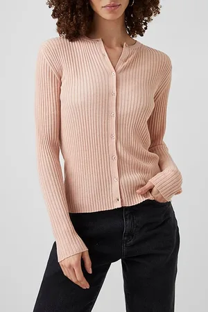 French Connection Judie Recycled L/s Cardigan Clay Nude