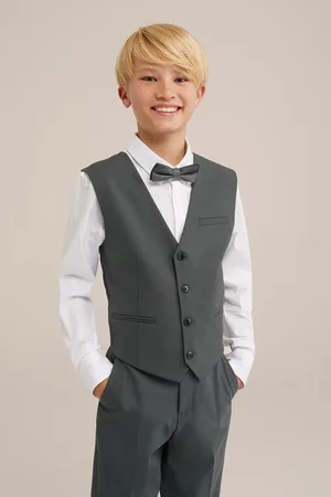 WE Fashion Waistcoat Dark Green