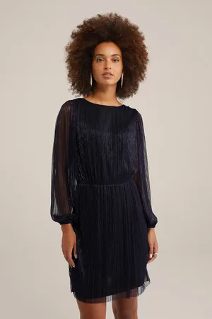 WE Fashion Dress Mid Length Dark Blue