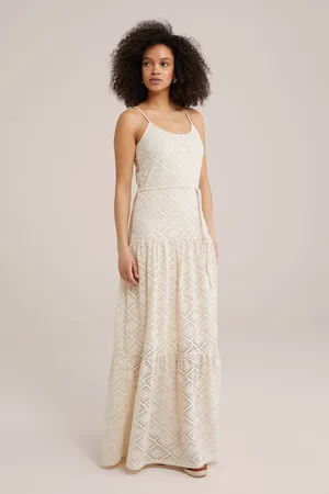 WE Fashion Dress Maxi Length Off-white