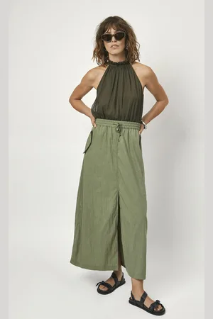 Dante 6 Clive Parachute Cargo Skirt Thyme Green