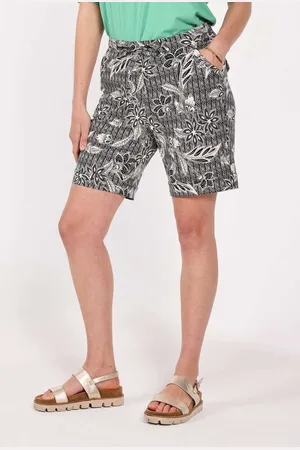 DIDI Travel Bermuda Volare Print Black And White With Structured