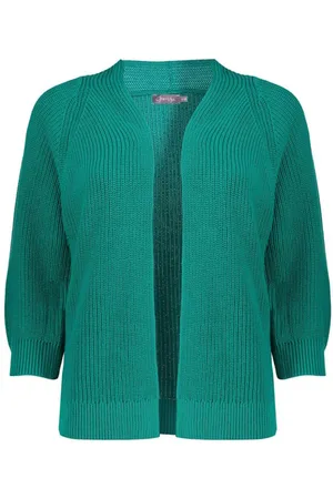 Geisha Cardigan Basic Ocean Green