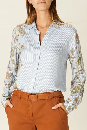 River Woods Classic Viscose Shirt Blue W90209