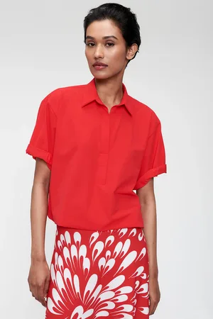 Trvl Drss Casual Polo Top Fiery Red