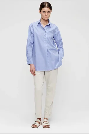 Trvl Drss Long Polo Top Cornflower
